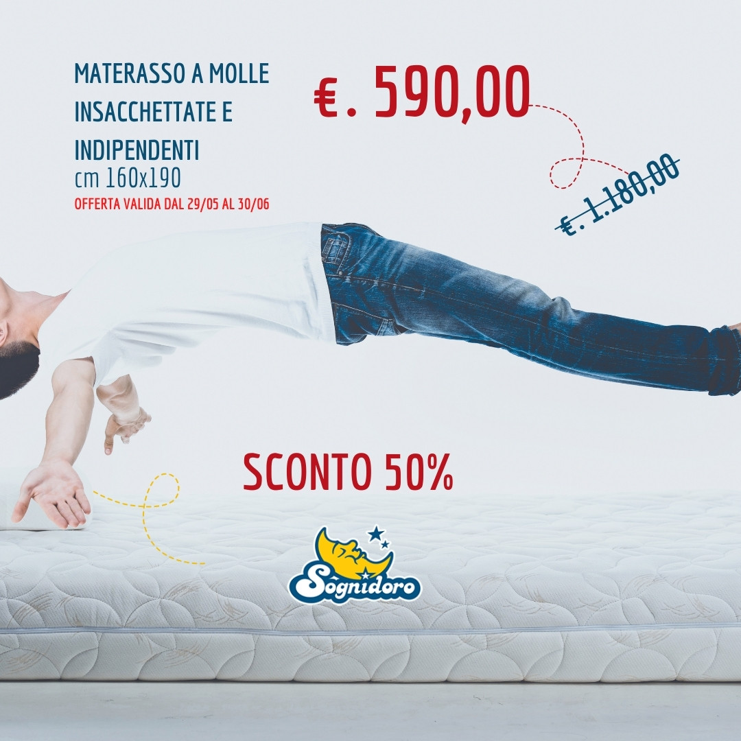 Materasso a Molle Offerta Materassi a Molle a Cagliari 50%